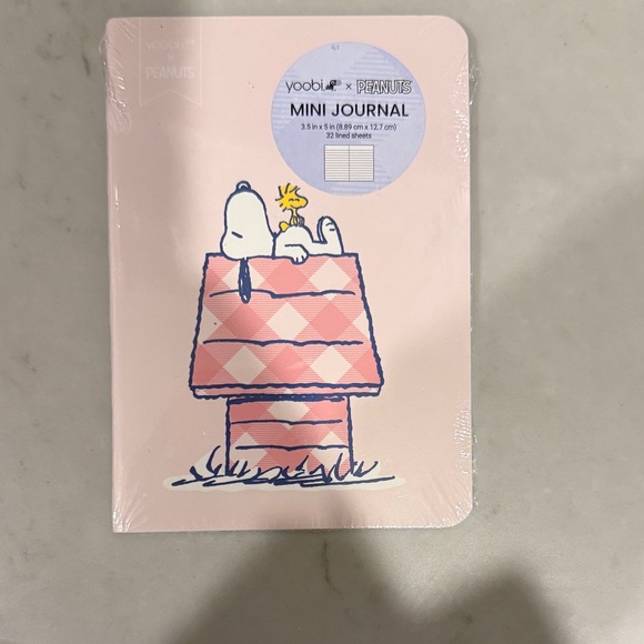 Peanuts | Office | Peanuts Pink Snoopy Mini Journal | Poshmark